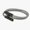 Stainless Steel Bracelet, Leather Woven Bracelet, Various Colors, Geometric Style, Light Luxury Style