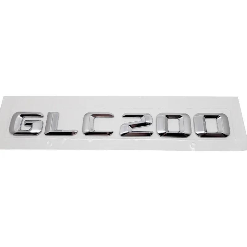 3D Car Rear Badge Tail Box Number Letter Decal for Mercedes Benz GLC43 GLC63 GLC200 GLC260 GLC300 Styling Accessories
