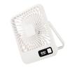 USB Desk Fan 1500mAh Rechargeable 5 Speed Foldable Fan Camping Fan with Digital Display Portable Fan for Camping