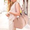 Suit Storage Bag Travel Women PU Folding Travel Bag Large Capacity Hand Luggage