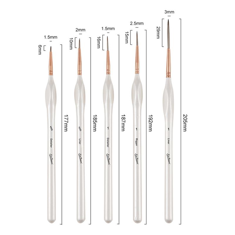 Ultra-Fine Line Brush Set Nylon Hook Pen Fine Point For Acrylic Watercolor Drawing Oil Painting Tools Kit