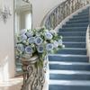 Realistic Touch Artificial Flowers Long Stem Fake Roses  Home Wedding Bridal