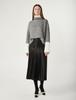 Pelimela New Cynthia Leather Pleated Skirt (Black)