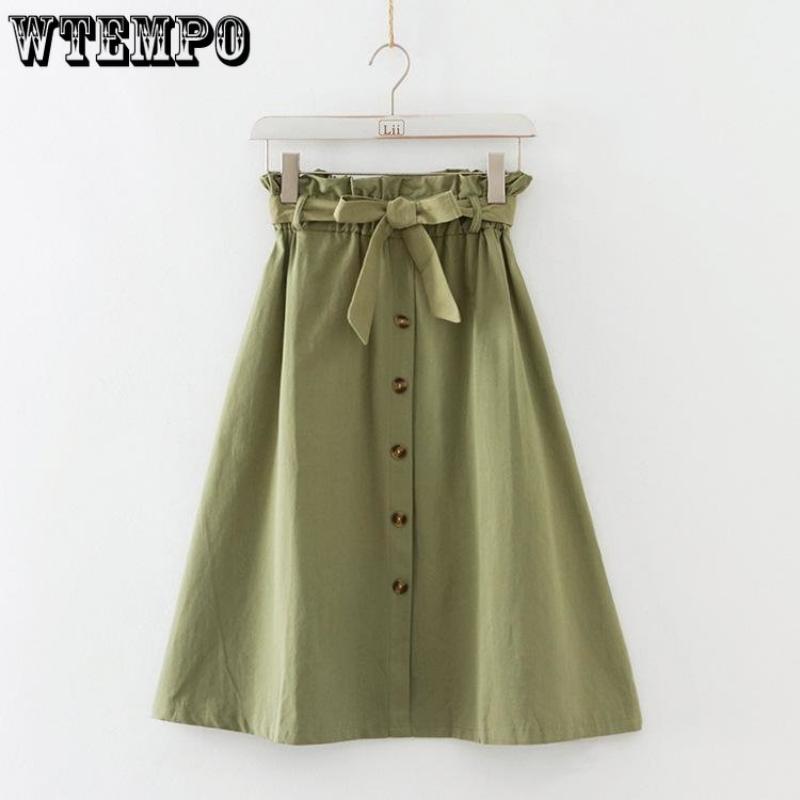 Women's Temperament Long Section High Waist Slim Skirt Elastic Waist Solid Color Skirt Casual Skirt