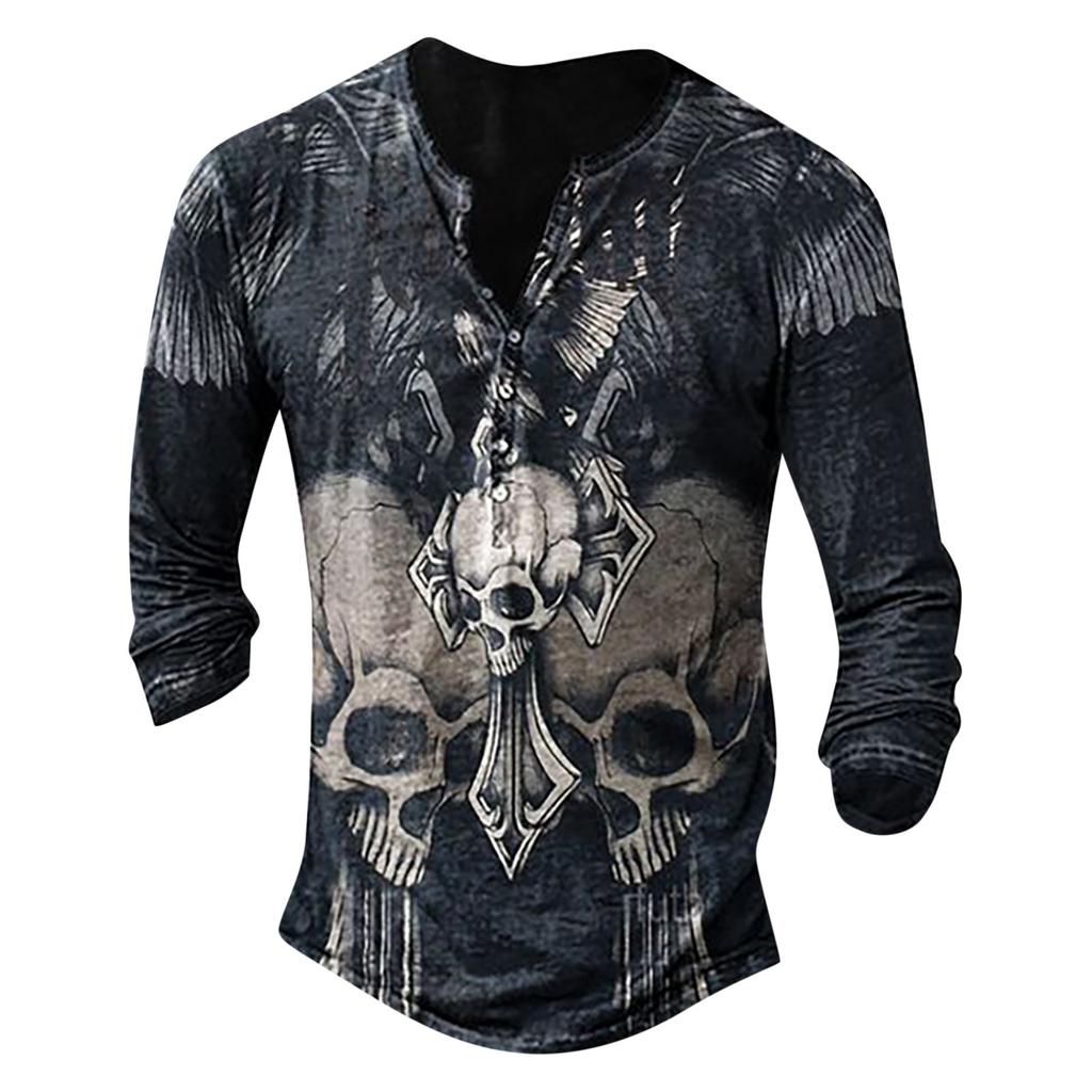 Herr Långärmad Grafisk Och Broderad Mode T-shirt Vår Och Långärmad Tryckt Pullover Sweatshirt