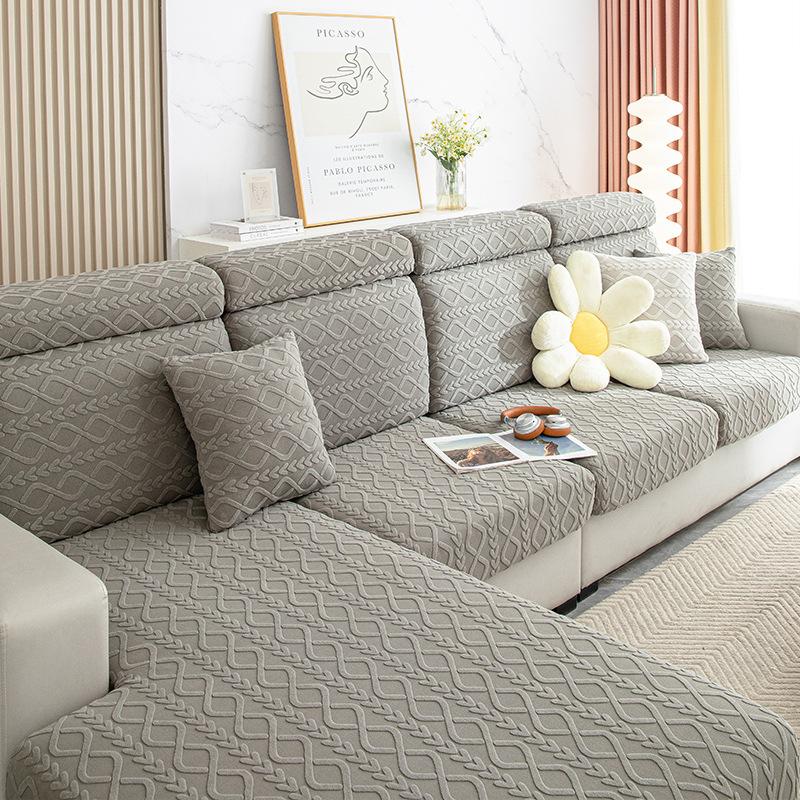 

Жаккардовый флисовый чехол для дивана, универсальный универсальный эластичный чехол для дивана, универсальный чехол для дивана на четыре сезона, против кошачьих царапин S