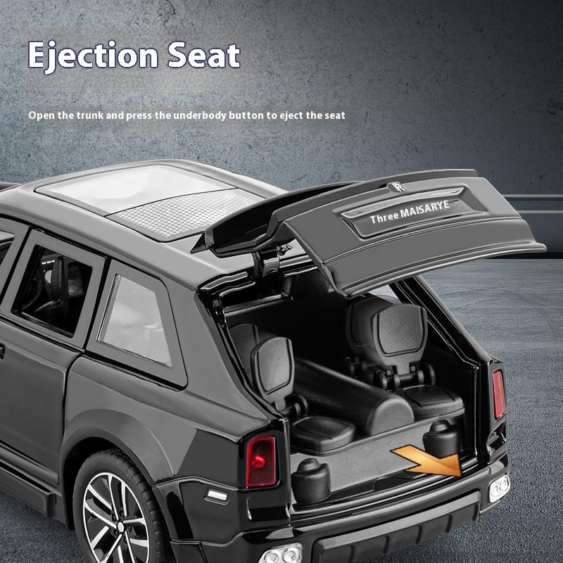 1/32 Scale Rolls Cullinan SUV Alloy Luxy Car Model Diecast Metal Toy Vehicles Car Model Sound and Light Simulation Children Gift