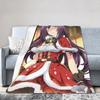 Uma Musume Pretty Derby Blankets Flannel Spring/Autumn Portable Super Warm Throw Blanket for Home Outdoor Bedding Throws