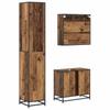 Bathroom Furniture Set with Drawers 3 pcs Reclaimed Wood Effect Particleboard