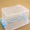 PP Large Transparent Plastic Tote Storage Box with Lid for Toys and Food
