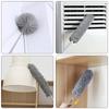 9Pcs Microfiber Feather Duster Brush Set Extendable Telescoping Pole Bendable Chenille Dusters Washable Household Cleaning Tools