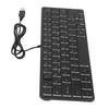 64 Keys RGB Backlit Keyboard USB Wired Gaming Keyboard Portable Mute Compact Small Keyboard for PC Laptop
