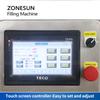 ZONESUN ZS-SV4HS Liquid Filling Machine Automatic High Accuracy 4 Heads Servo Piston Pump Filler Beverage Cosmetic Milk Water
