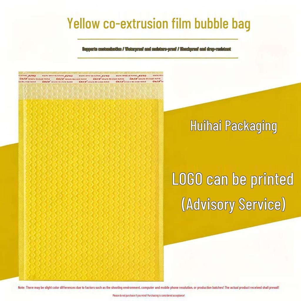 Pink & Black Shockproof Bubble Bags - Custom Printable Self-Adhesive Packaging