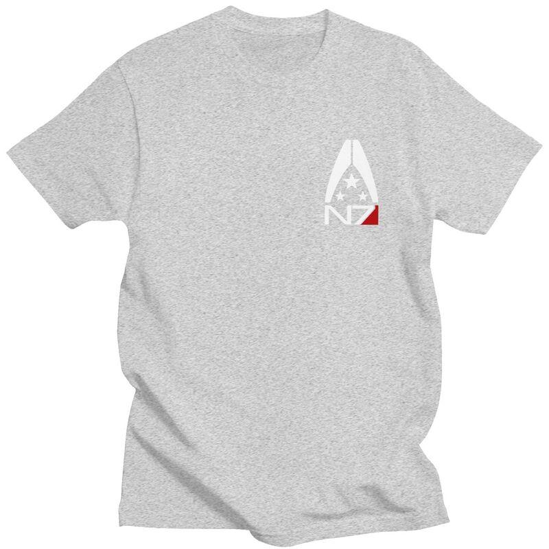 Custom Mass Effect Alliance N7 Logo Tshirts for Men Short Sleeve T Shirt Tshirt Slim Fit 100 Cotton Tee Gift