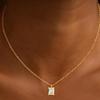 2026 New Cross-Border European American-Style Multilayer Zircon Copper Electroplated Minimalist Necklace Women Fashionable