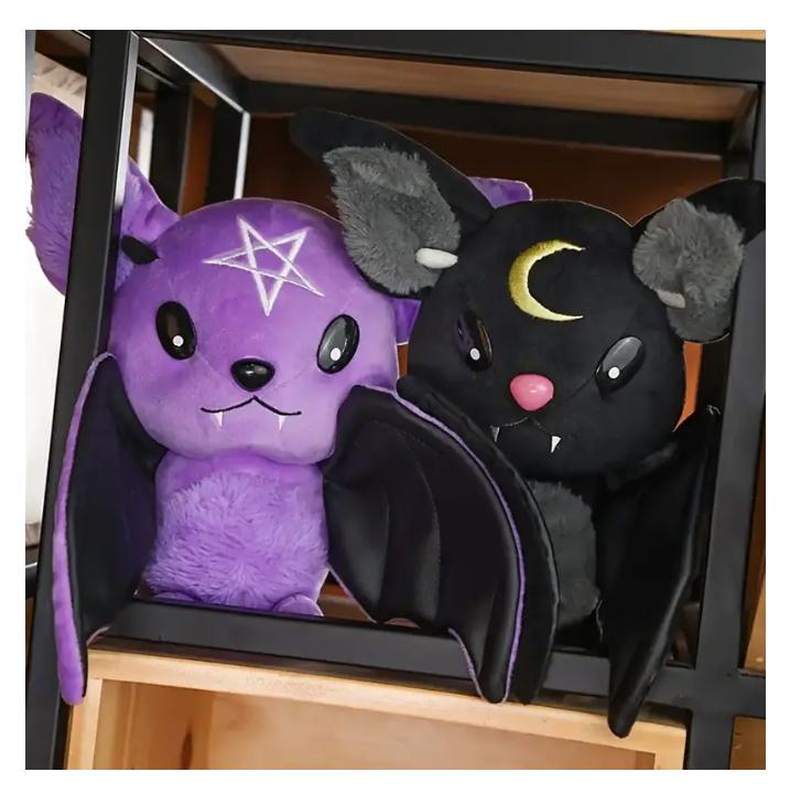 Cute Dark Series Bat Doll Halloween Simulated Plush Toys Exquisite Party Decorate Household Atmosphere Ornaments Festival Gifts