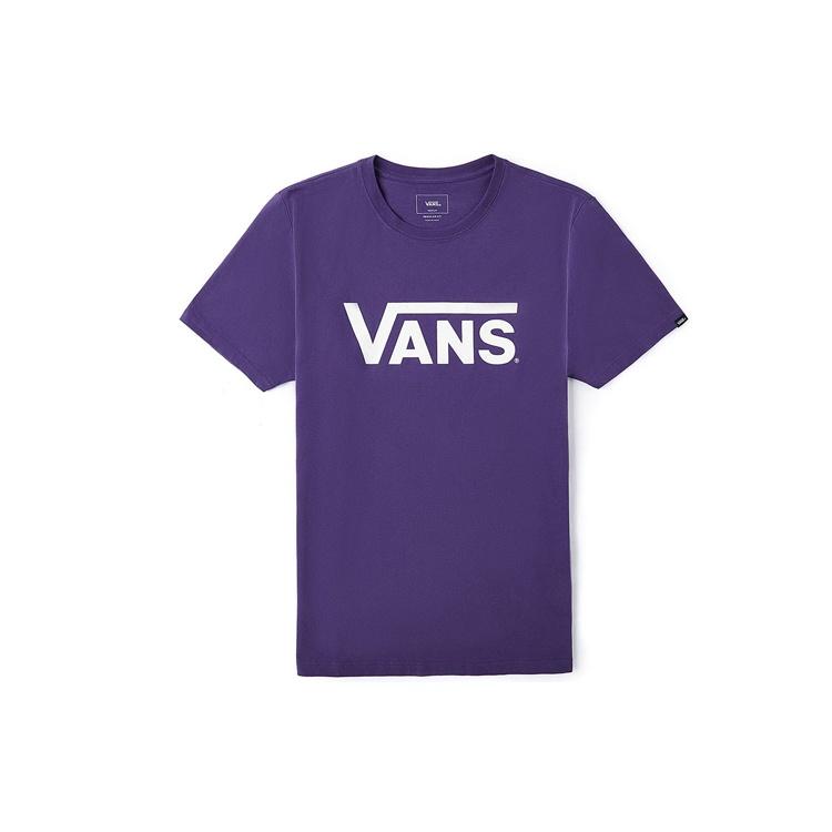 Vans Basic Logo Short Sleeve TEE Men Purple Men s VN0A4MM6Y0X S