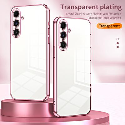 Back Shell for Samsung Galaxy F55 5G/C55 5G/M55 5G Electroplating TPU Cell Phone Case