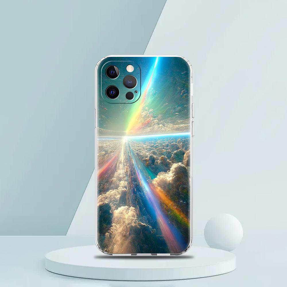 Earth Stars Space Luxury Phone Case For iPhone 16 15 14 13 12 11 Pro Max XS X XR SE 7 8 Plus Soft Silicone Clear Cover