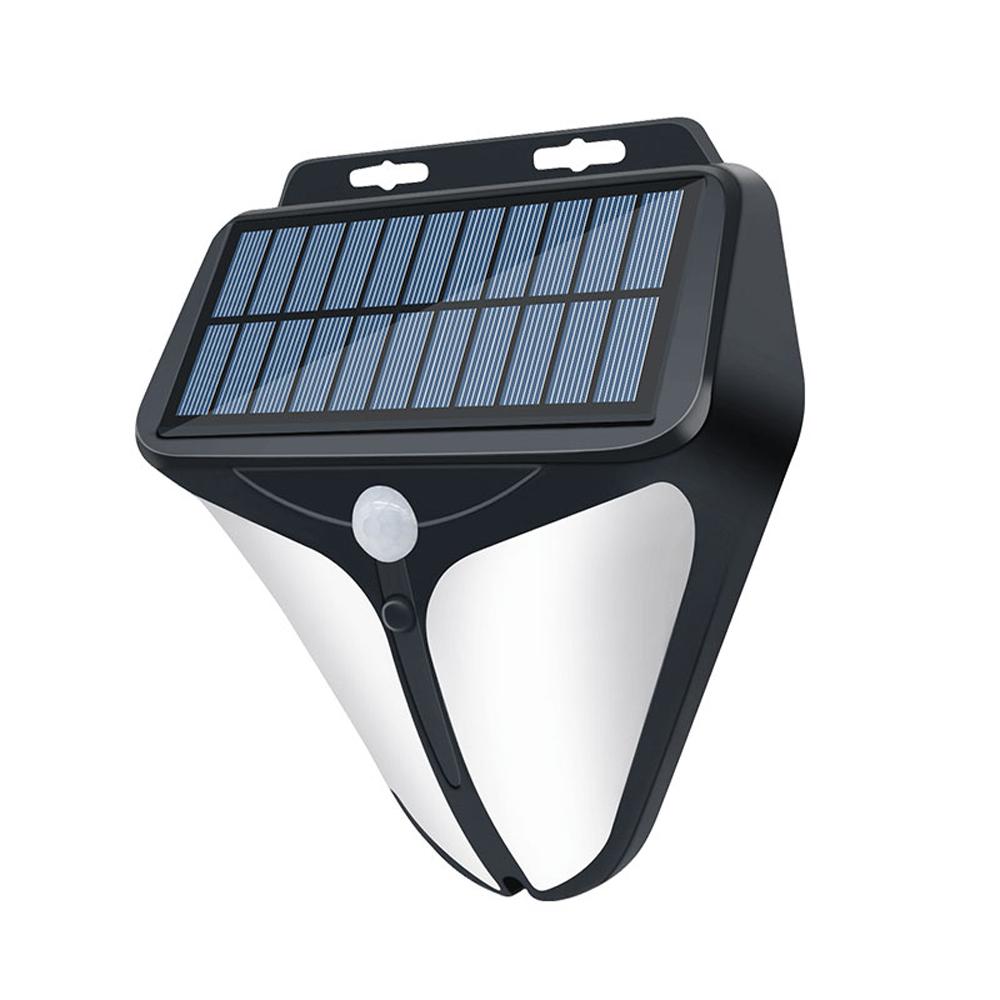 Solar Strobe Warning Lights with 129dB Alarm Wall-Mounted Infrared Motion Sensor Lamp IP65