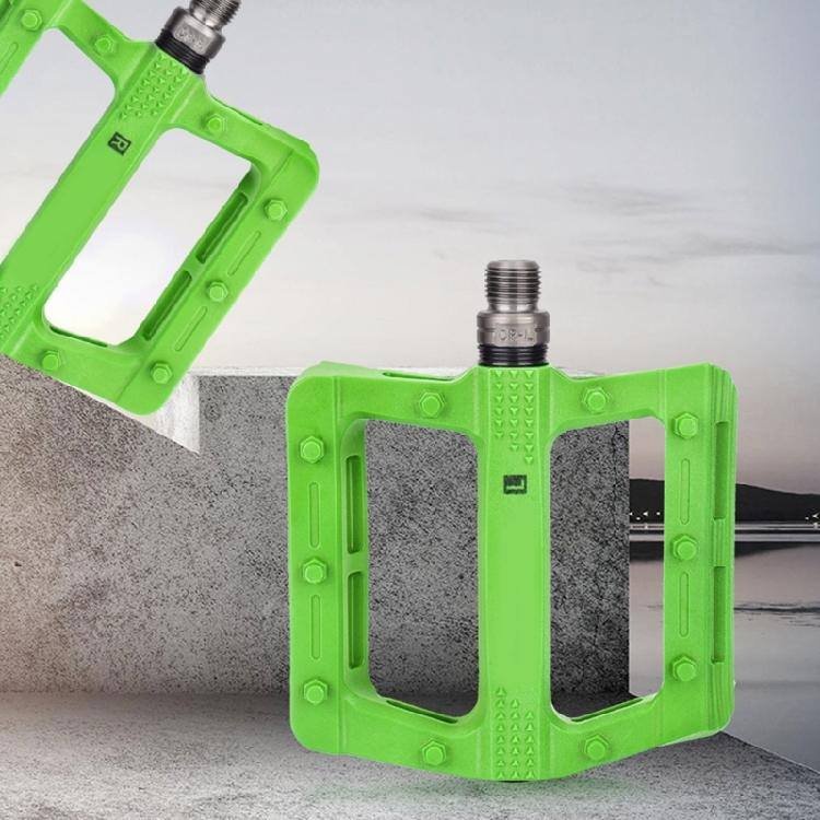Light Weight Nylon Mountain Bicycles Pedals Seal Bearings Wide Flat Cycling Pedals Nonslip Road Bicycles Pedals Enduring