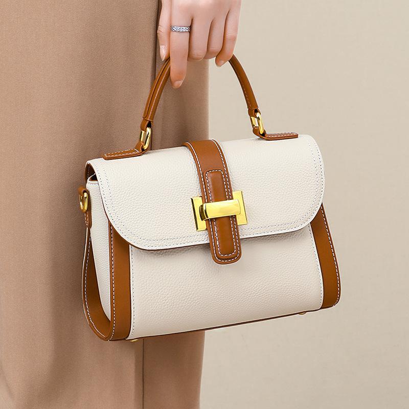 Bag Women'S Crossbody Bag Niche Light Luxury Versatile Shoulder Handbag Leather Women'S Bag Luggage