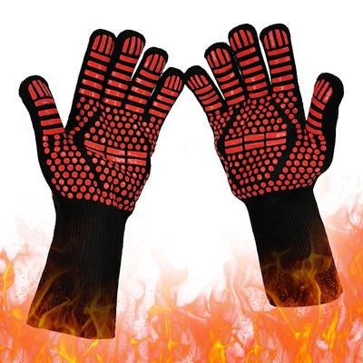 Hittebestendige BBQ-handschoenen - Anti-verbranding & Geïsoleerd voor gebruik in de oven, grill en magnetron