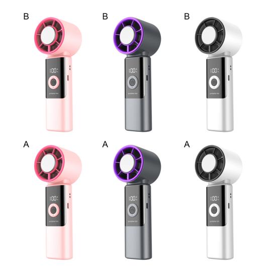 Handheld Cooling Fan 90 Degree Adjustable Foldable Mini Fan with Ice Cooling Personal Air Conditioner for Travel Office Outdoor