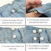 5Sets Nail-free Metal Jeans Button Snaps Detachable Pants Clips Buttons Pins DIY Waist Tightener Clothing Buckles Sewing Tools
