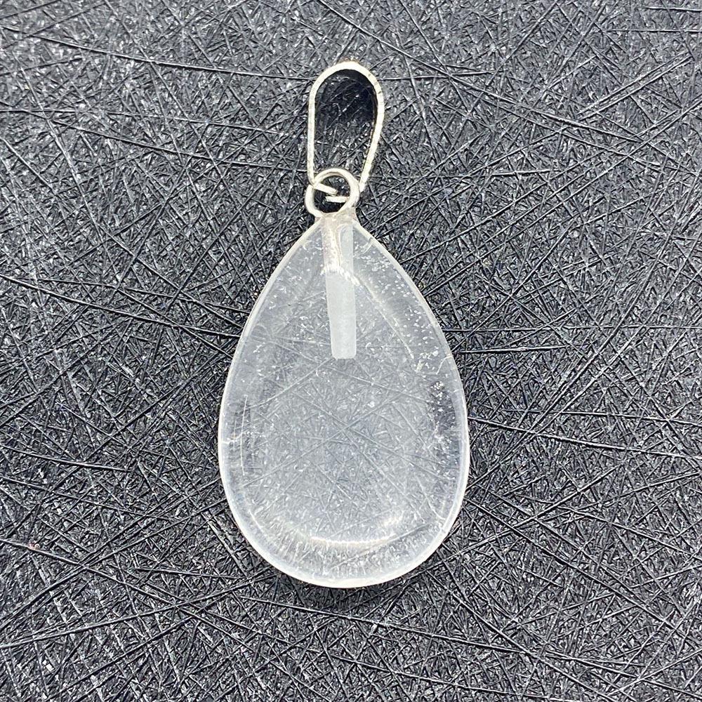 Opal Teardrop Pendant, 17x27mm Stone, Single Hole Melon Seed Buckle, DIY Necklace Jewelry Accessory