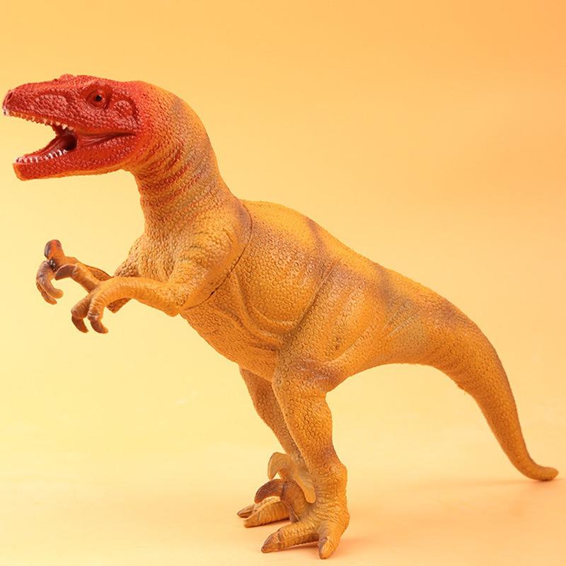 Большая имитация мягкой резиновой игрушки-динозавра со звуком Тираннозавр Рекс Трицератопс Модель животного для мальчиков и детей 1Pcs