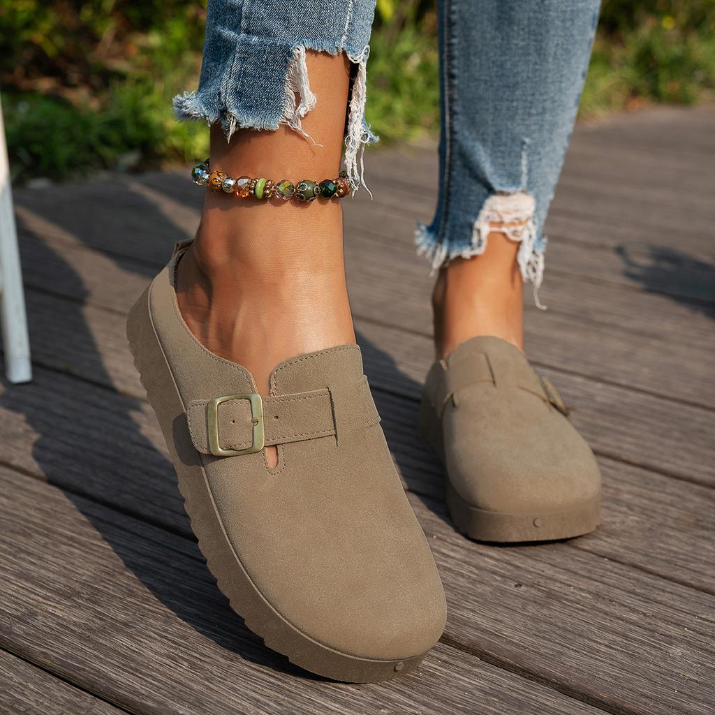 Boken Shoes, Women's Shoes, Seasonal Shoes, Casual Shoes, Soft Soled Shoes, Toe Shoes, Semi Slippers