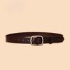 New Two-layer Leather Women's Pin Buckle Belt Casual and Versatile Retro Leather Belt Women's Japanese Buckle Jeans Belt