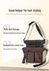 Leather Barber Crossbody & Waist Tool Bag for Scissors and Hairdressing Supplies