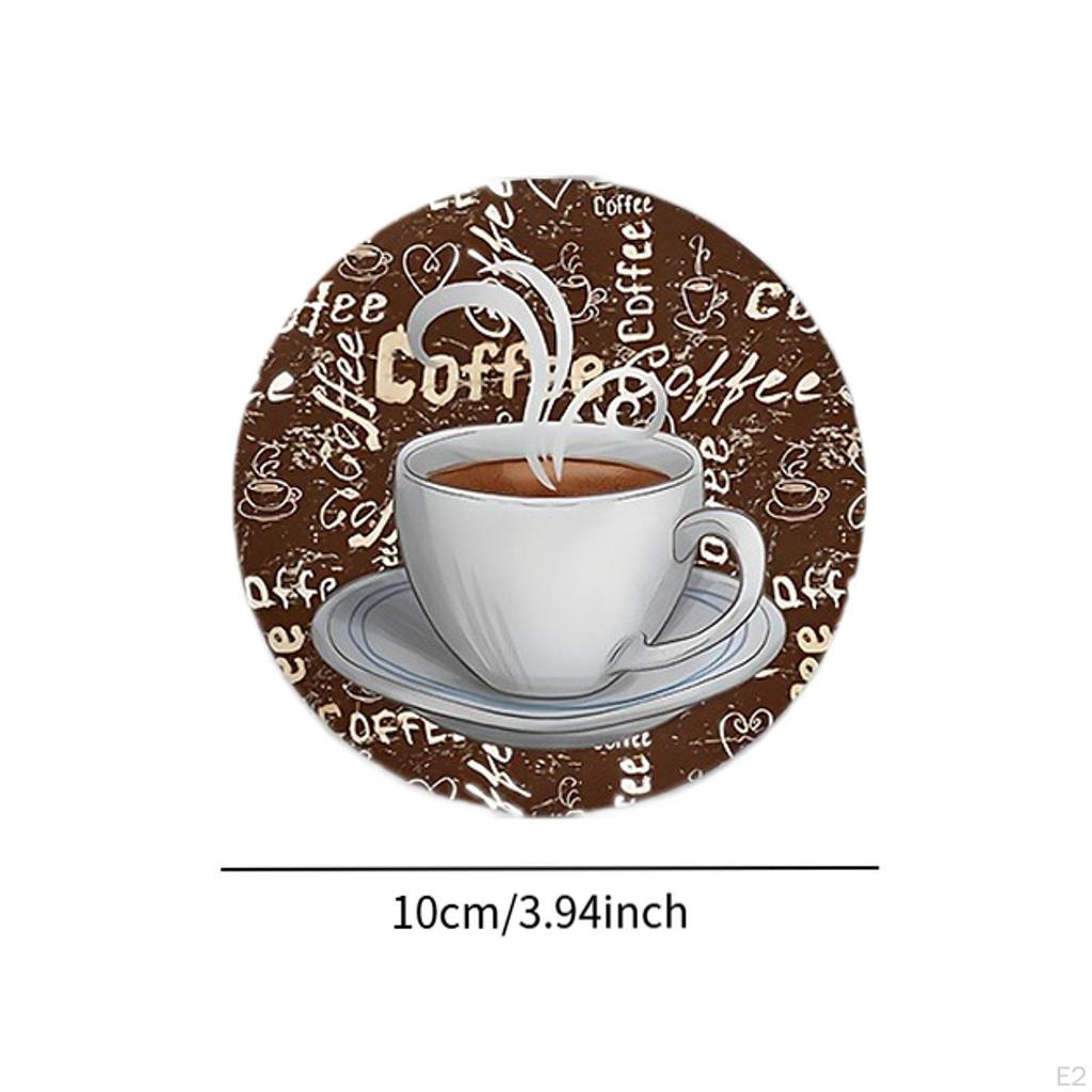 8 Stück Holz Untersetzer für Getränke Getränke Wiederverwendbares Zubehör Saugfähig Modern Tassenuntersetzer