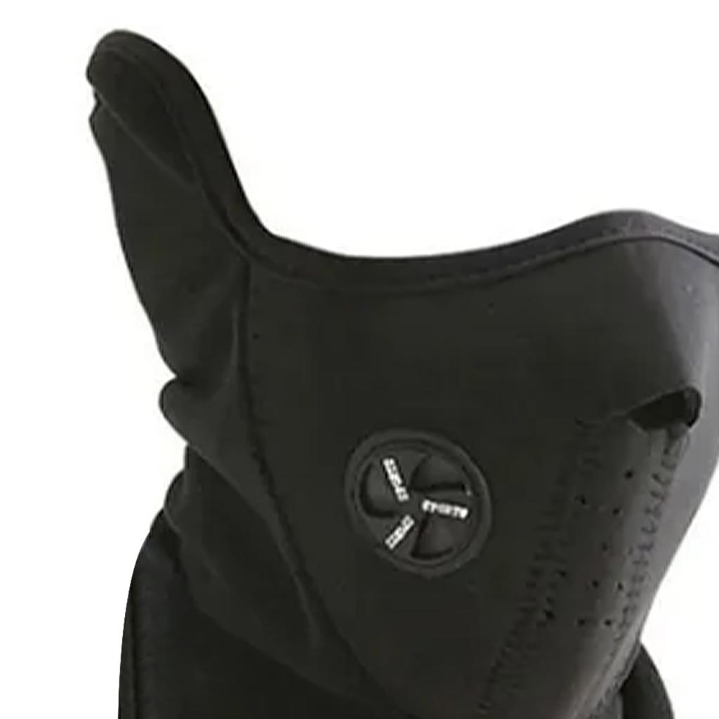 Face Cover Breathable Comfortable Headgear Sun Protective Neck Scarf for Riding Outdoor Black