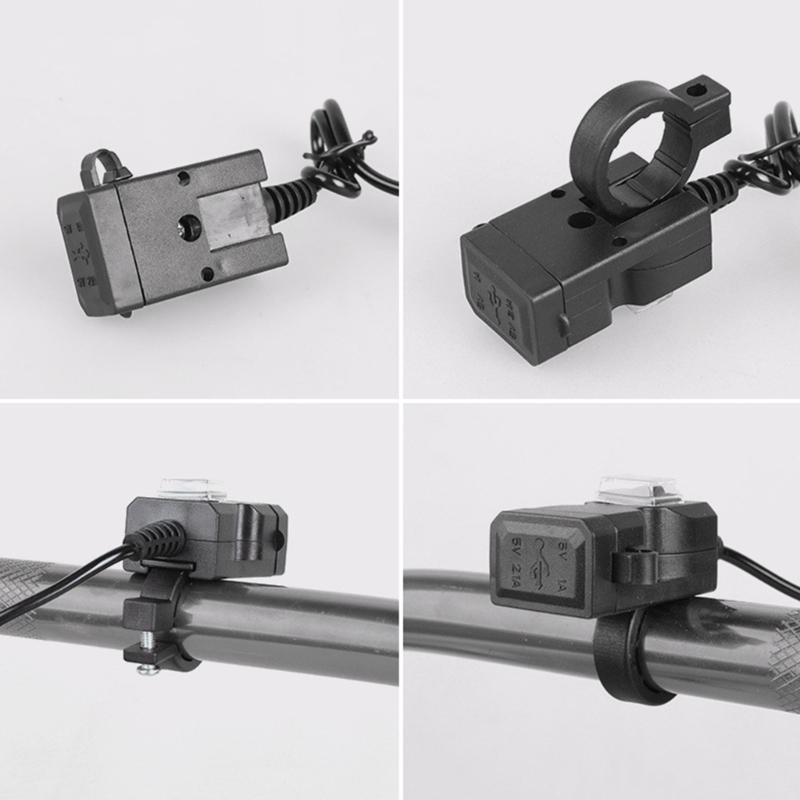 Dual-USB 1.0A2.1A Power Supply Socket For Car Charger-Motorcycle Charger-Adapter