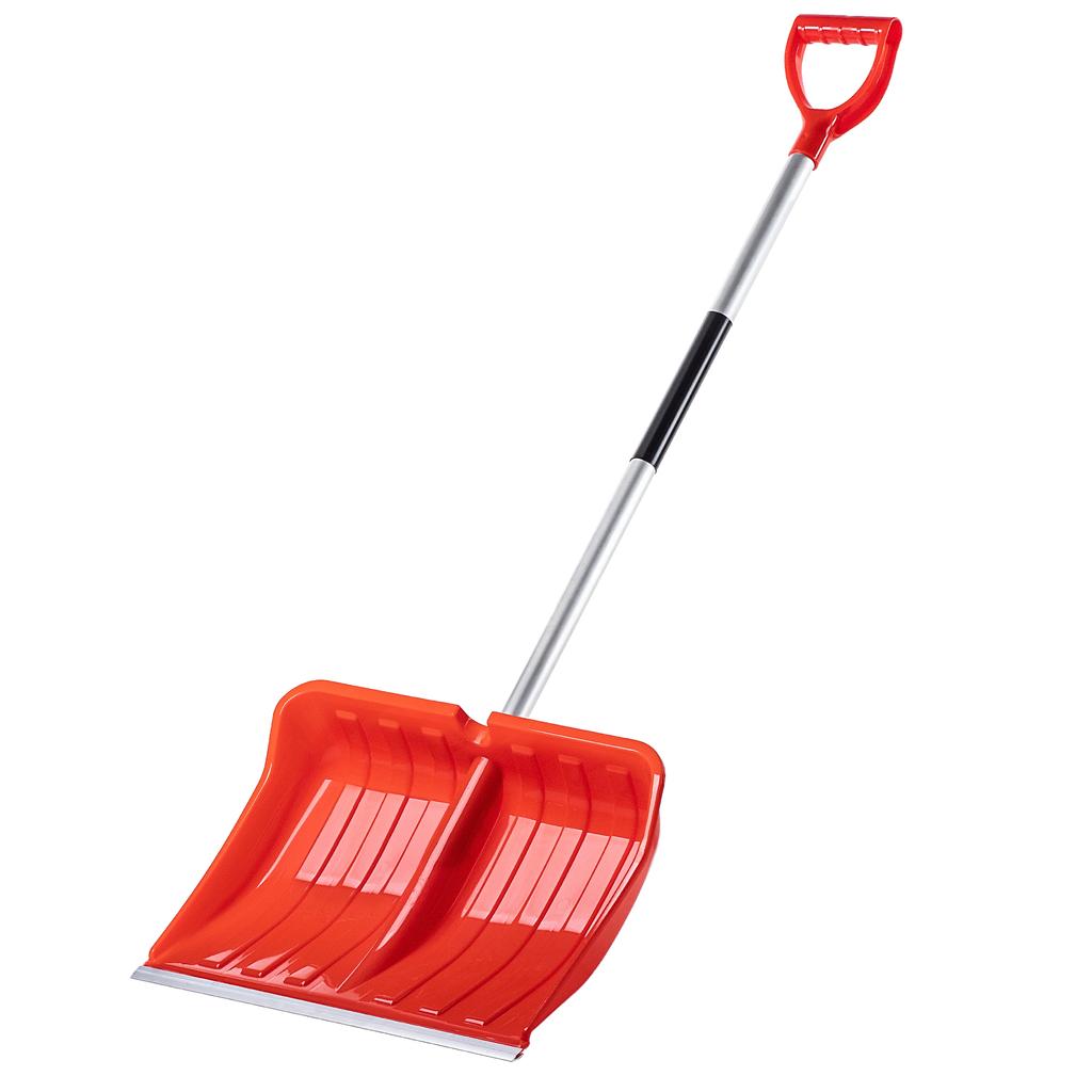 KADAX Łopata Do Śniegu Z Aluminiowym Trzonkiem 50cm Pomarańczowa