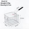 Stainless Steel Fryer Screen French Fries Frame Square Filter Net Encrypt Colander Strainers Shaped Frying Fried Mesh Basket