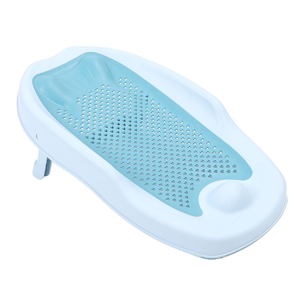 Baby Bath Support Ergonomic Infant Bathtub Portable Baby Bath Tub Support for Children Blue
