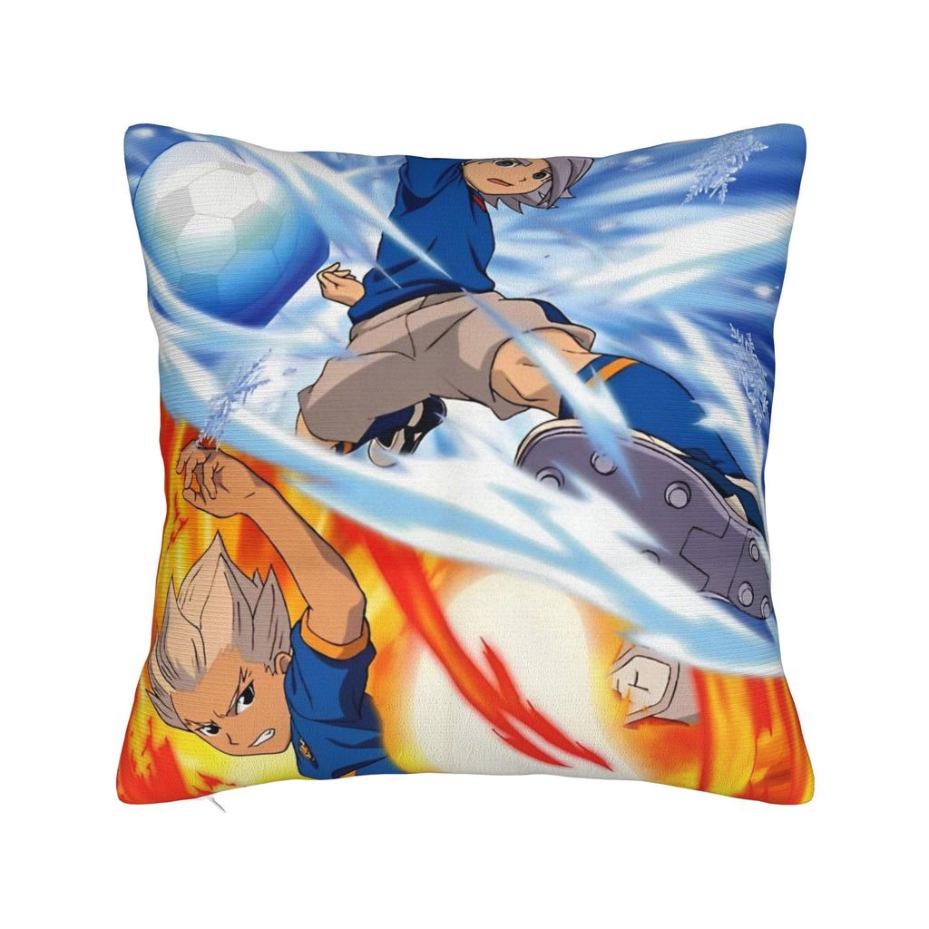 Printed Inazuma Eleven Anime Game Pillowcase Polyester Cushion Cover Decor RPG Cartoon Throw Pillow Case Cover Bedroom Zippered