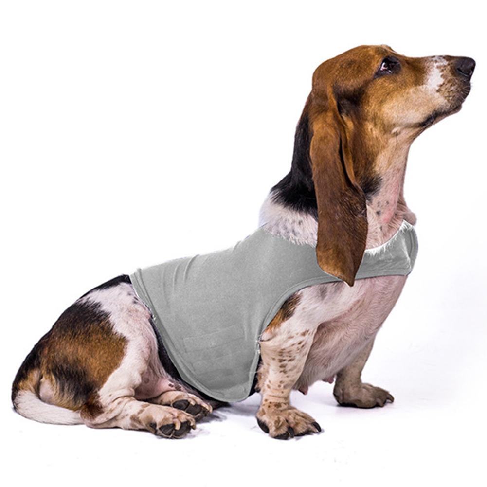 Pet Dog Anti Anxiety Jacket Keep Calm Stress Relief Clothes with Hook&loop Back Reflective
