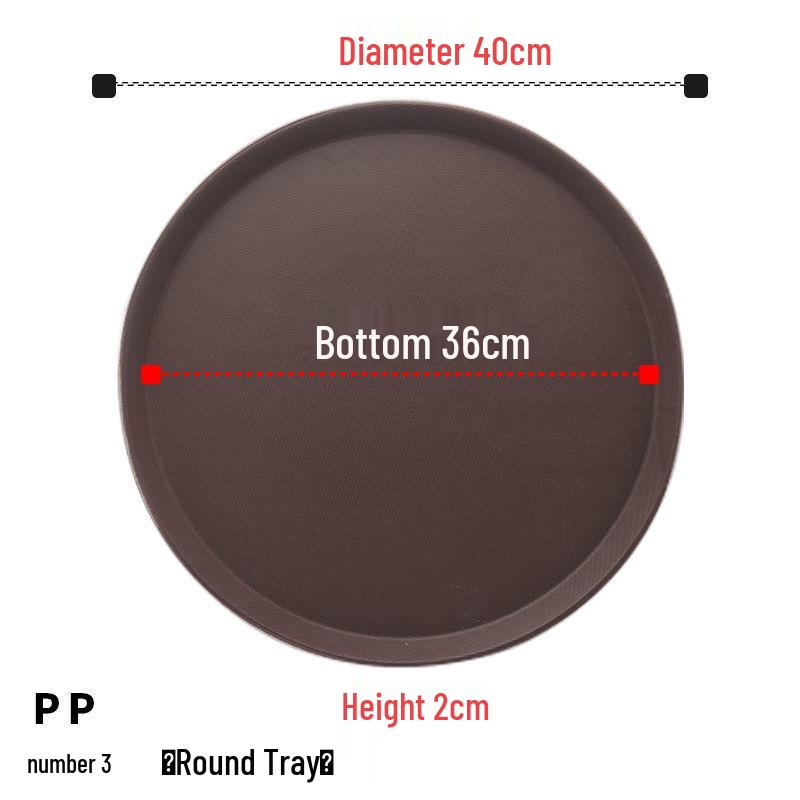 Extra Large Non-Slip Rectangular Serving Tray for Restaurants & Hotels