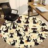 1PC Black Cat Pattern Chair Carpet for Office, Indoor Non-Slip Washable  Carpet, Soft Comfortable Mat For Office Room Yy250930160