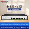 Hoodblue 8-Port 2.5G + 1-Port 10G Managed POE Switch