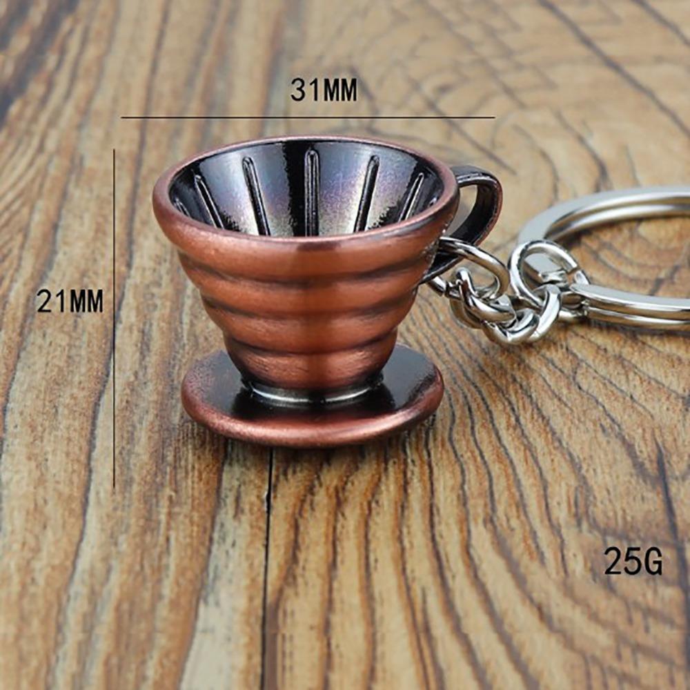 Mini Coffee Handle Keyring Pitcher Creative Barista Coffee Keychain  Birthday Gift
