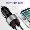 Multi-Function Smart Car Charger with Digital Display and Dual USB Ports