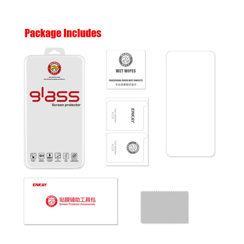 ENKAY HAT PRINCE 0.26mm 9H 2.5D Arc Edges Tempered Glass Protector Film Guard Cover for OnePlus 9 (EU/US/CN/IN Version)/9R