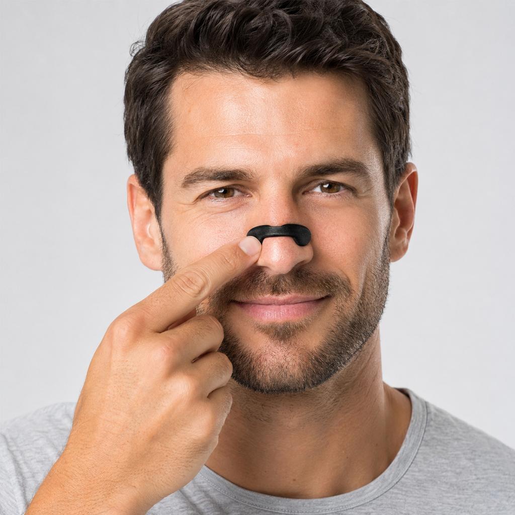 Silicone Nasal Dilator with Magnetic Clip, Reusable Nose Strips for Nasal Breathing Support